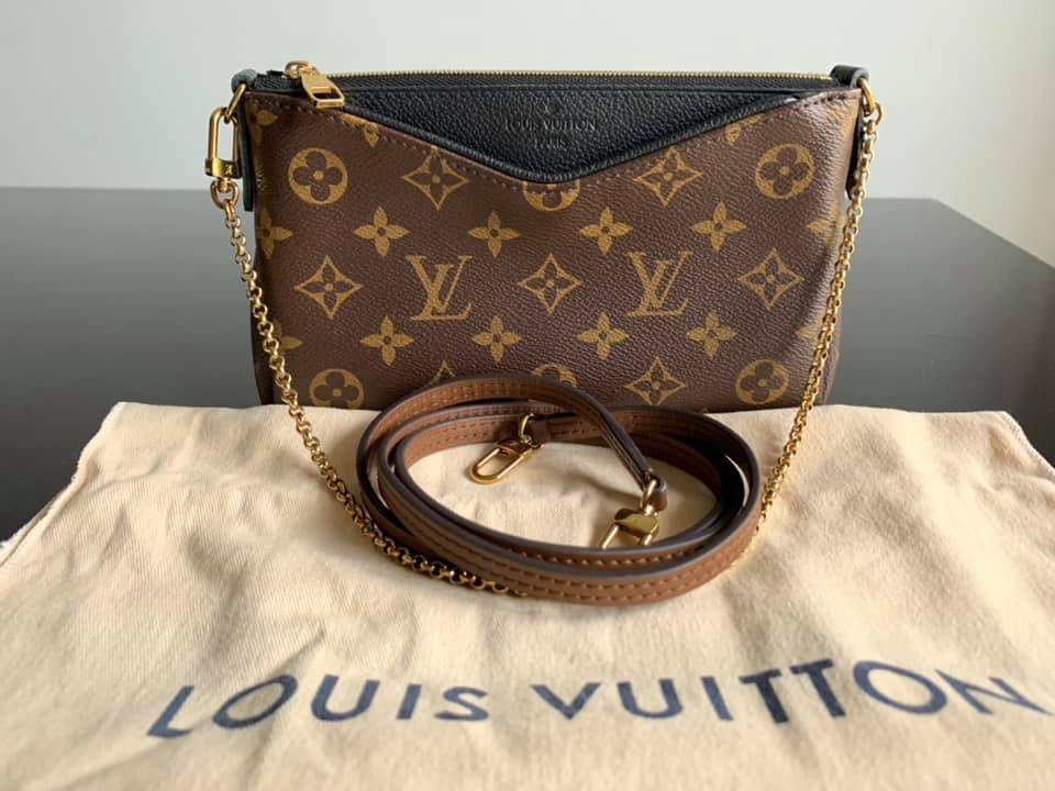 AUTHENTIC LOUIS VUITTON PALLAS CLUTCH